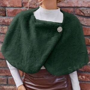 Emerald Faux Fur Cover